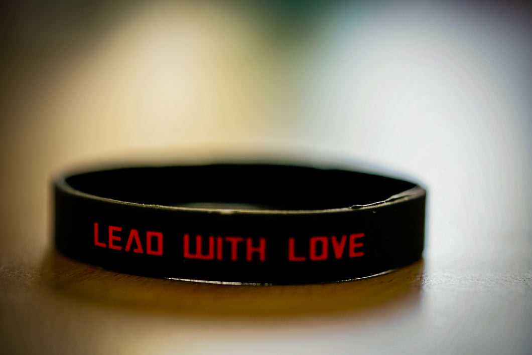 10-Lead With Love Wrist Bands